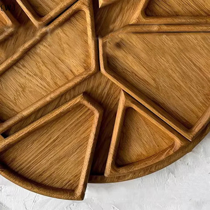 Divided Wood Serving Tray