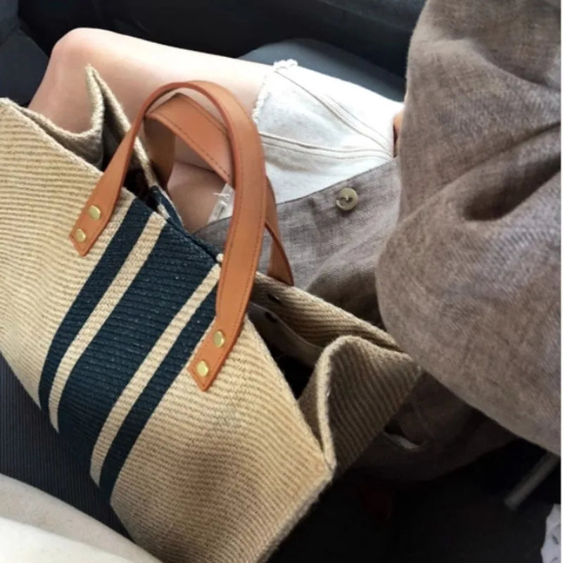 Canvas Stripe Tote bag