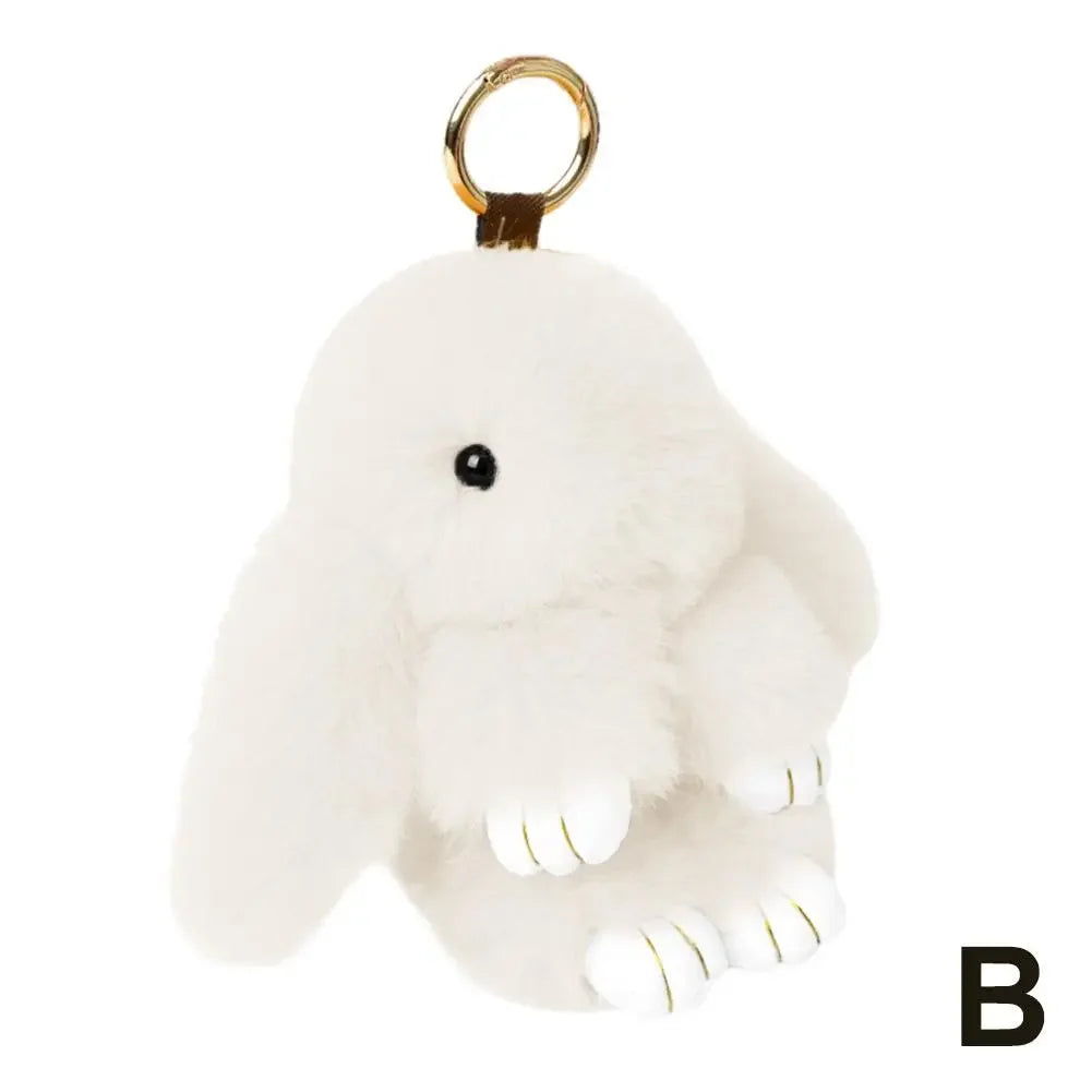 Cute Plush Bunny Keychain