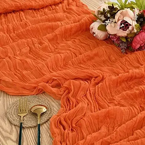 Rustic Gauze Table Runner