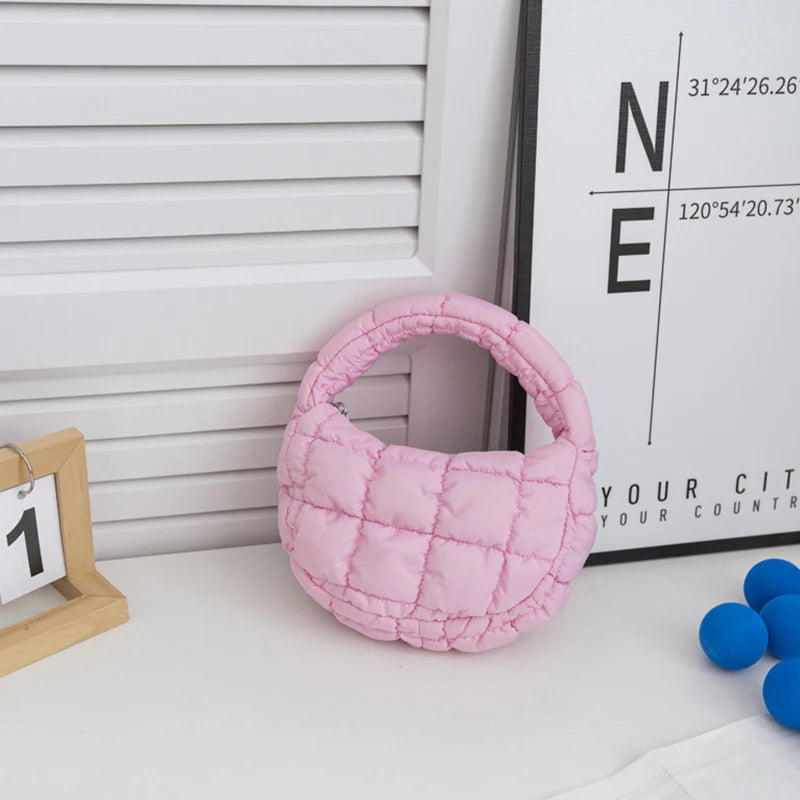 Mini Puffer Quilted Tote Bag
