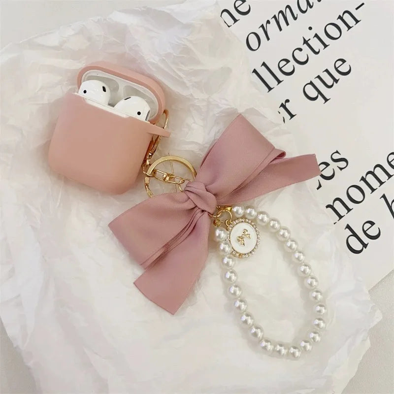 Luxury Pearl Bow Keychain
