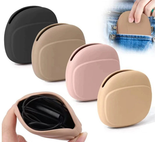 Mini Silicone Cable Organizer Pouch – Travel Tech Storage Case