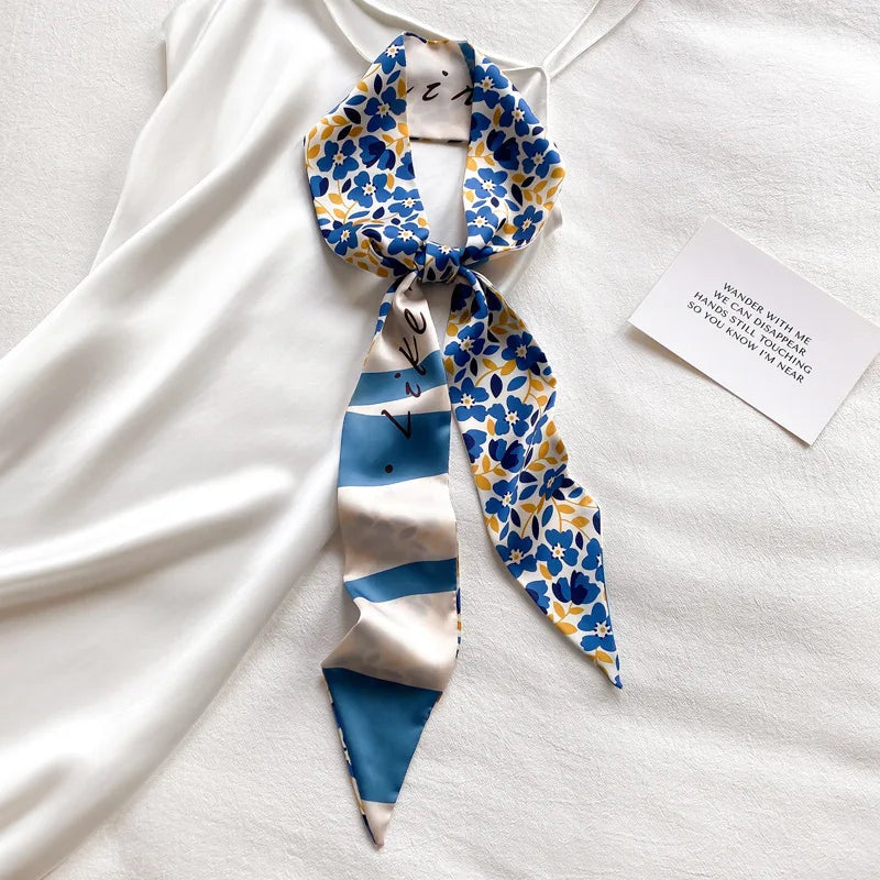 French Bow Tie Satin Scarf