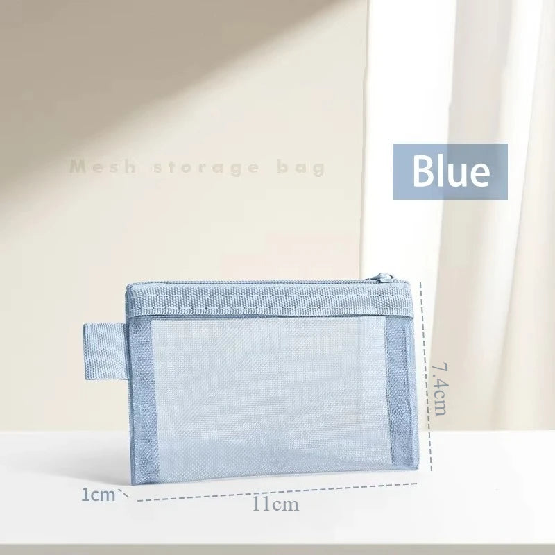 Pastel Mesh Small Pouch