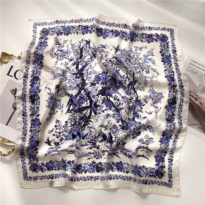 2025 New Printed Scarf Square Shawl