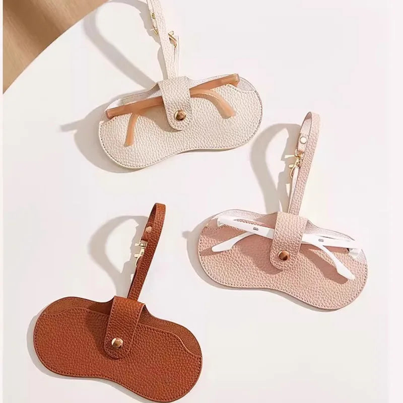Faux Leather Eyeglass Holder for Handbags