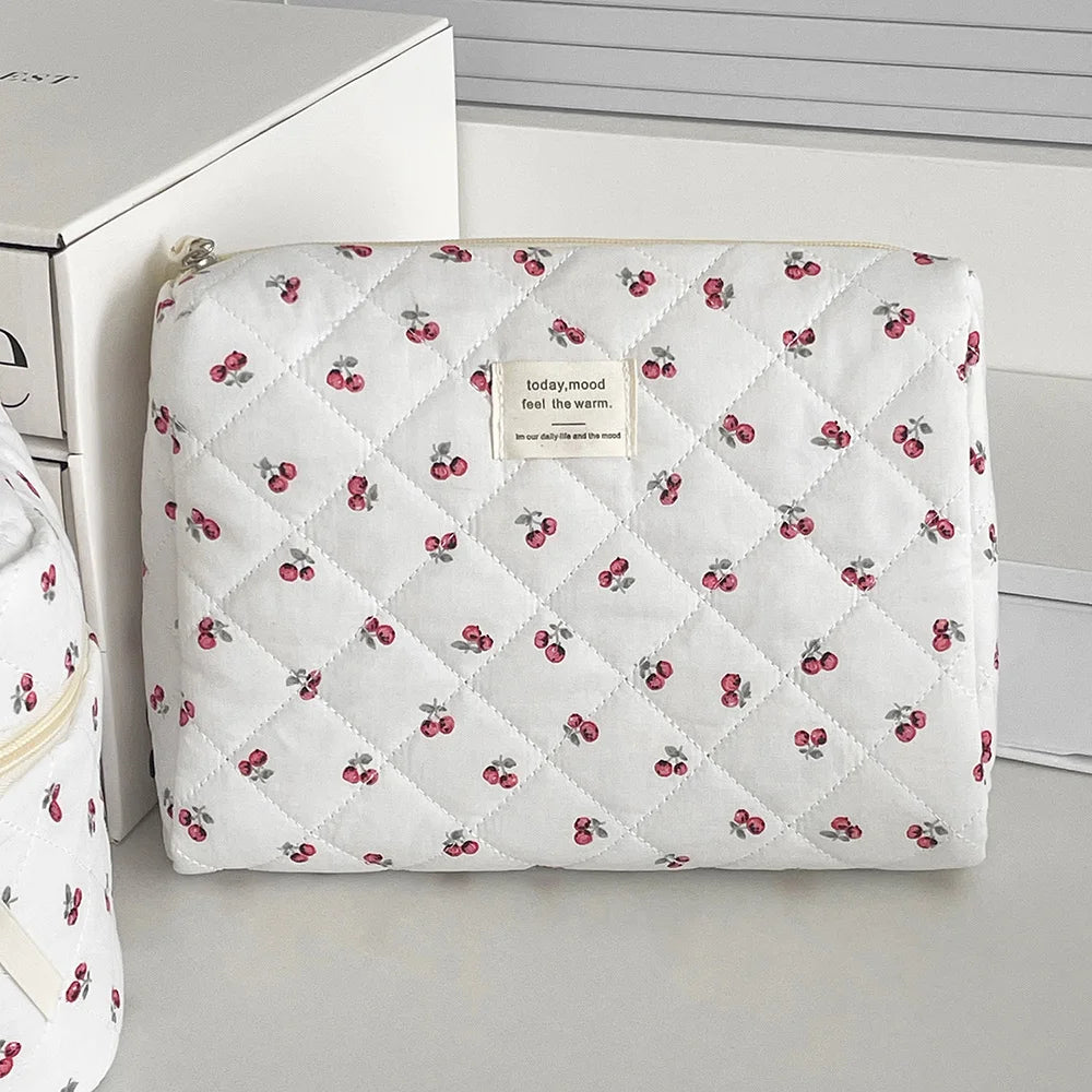 Cherry Tote Makeup Pouch