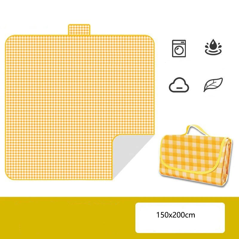 Waterproof Color Check Picnic Blanket