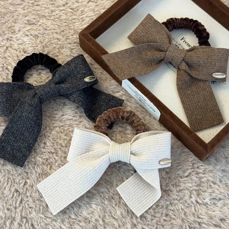 Retro Knitted Hairbow