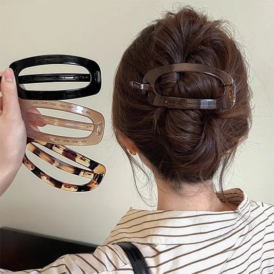 Oval Hair Claw Clip