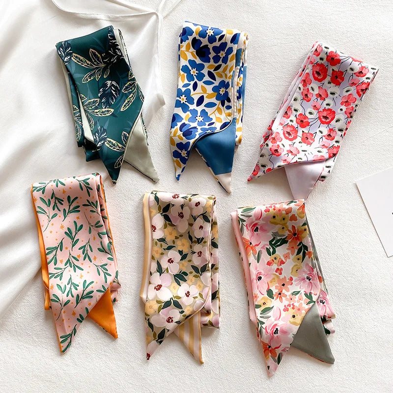 French Bow Tie Satin Scarf