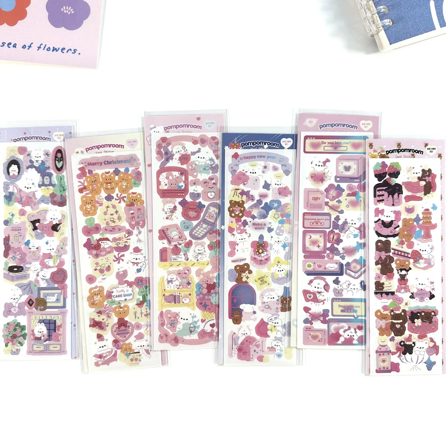 Bear Ribbon Decoration Sticker