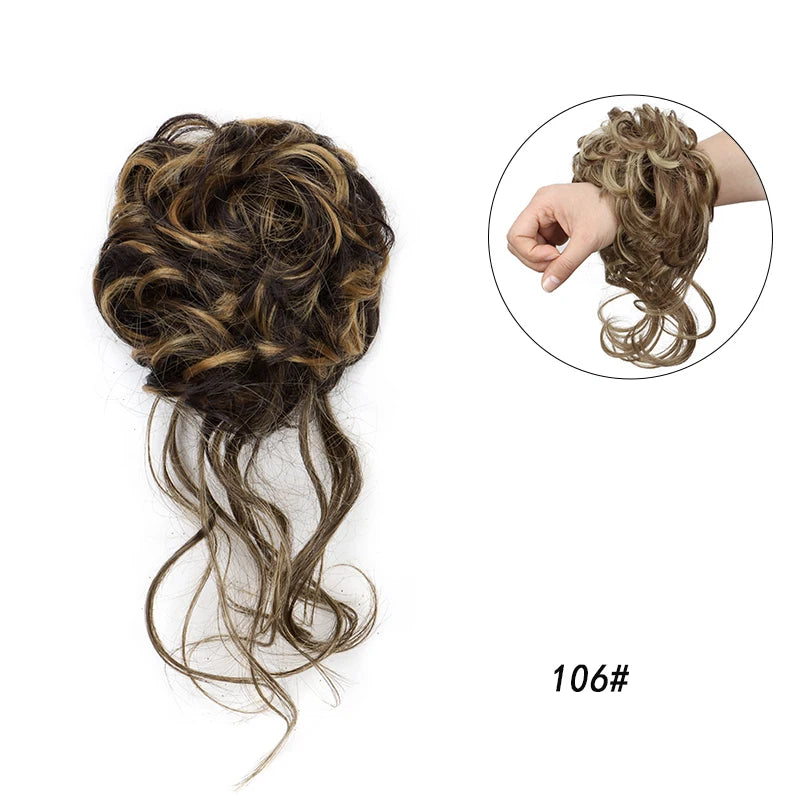 Synthetic Messy Hair Bun