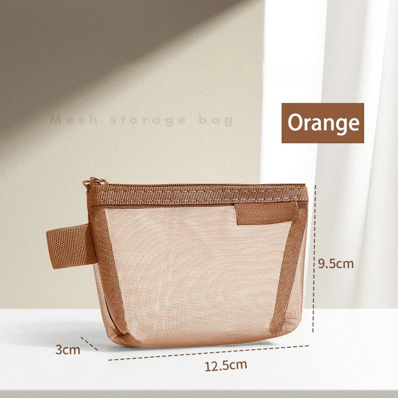 Pastel Mesh Small Pouch