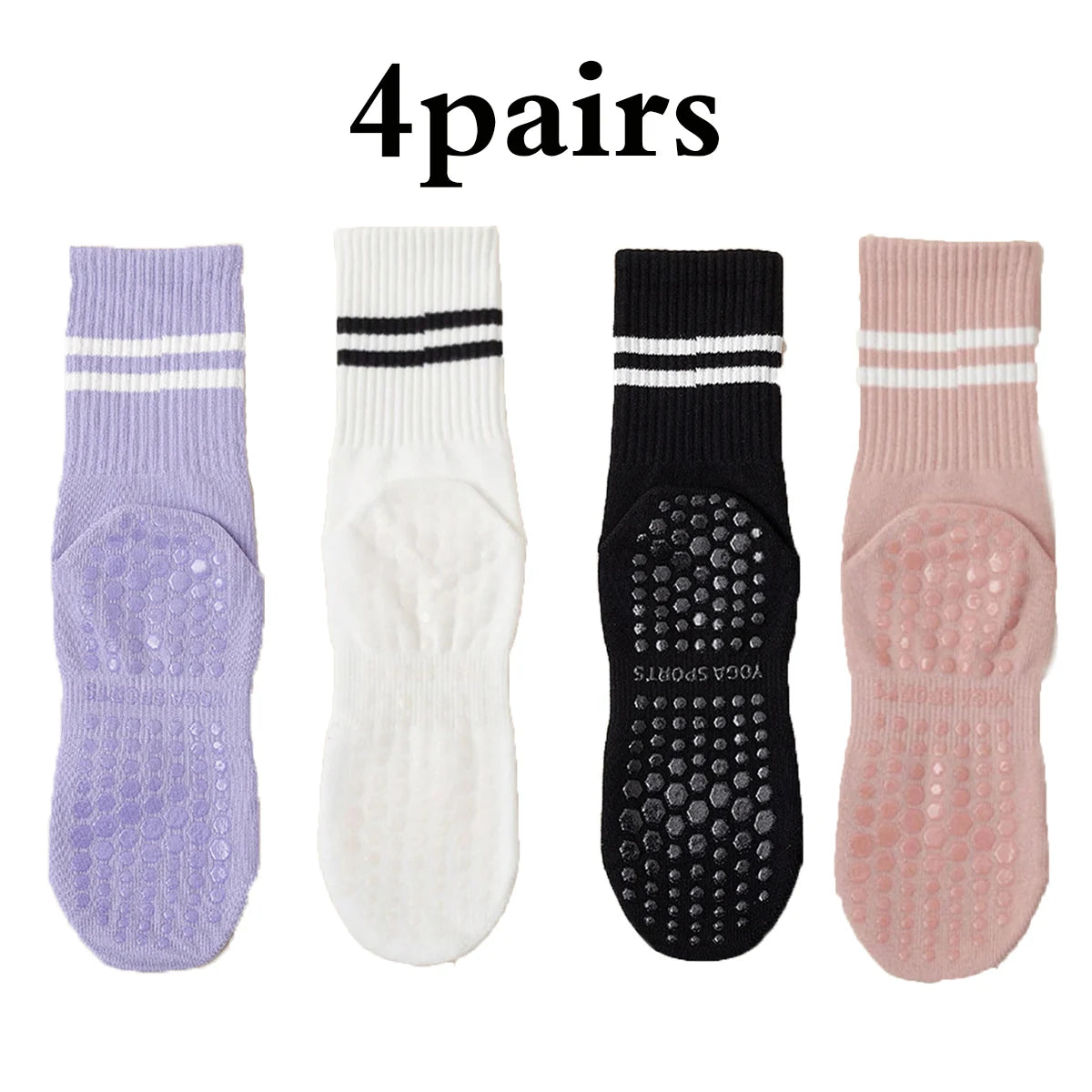Pilates Yoga Socks with Grips