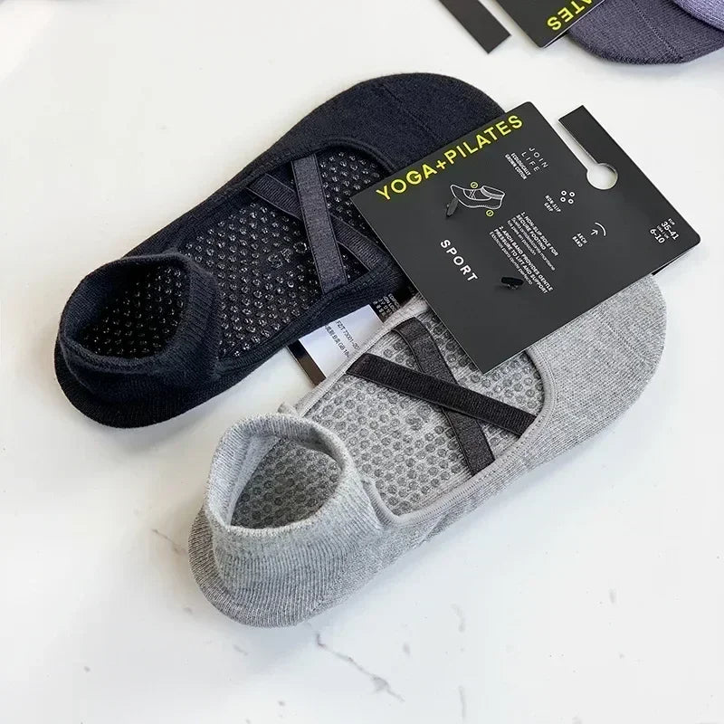 2 Pairs Cotton Yoga Socks