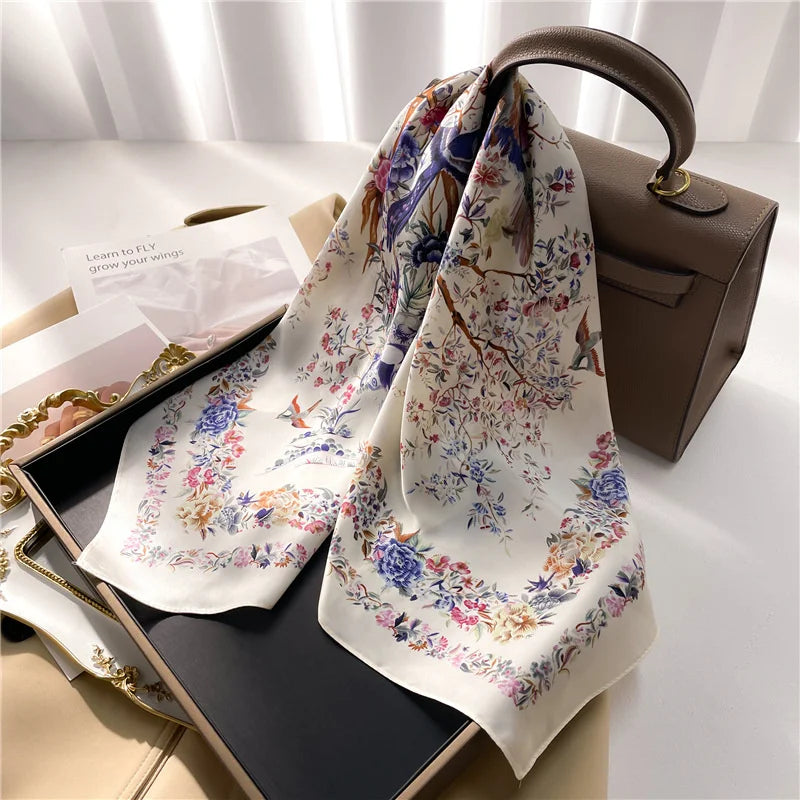 2025 New Printed Scarf Square Shawl
