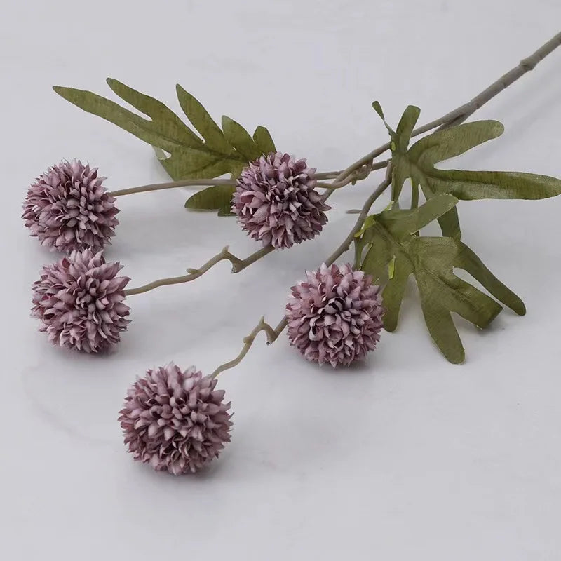 5 Heads Artificial Flower Bouquet Silk Dandelion