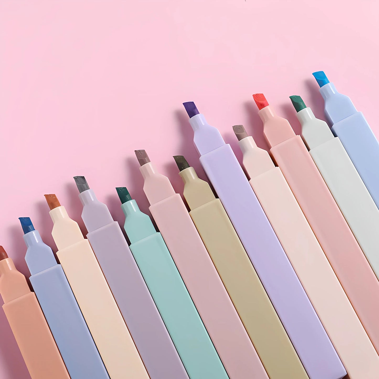 Pastel Fluorescent Highlighter Set