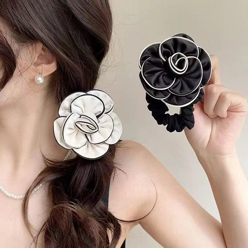 Elegant Camellia hairtie