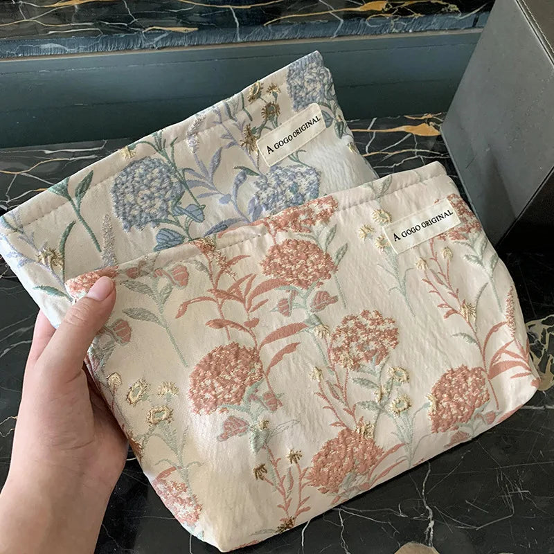 New Flower Printed Makeup Pouch
