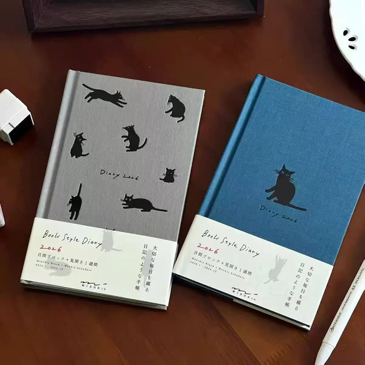 Cute Cat A6 2026 Week Planner Notebook
