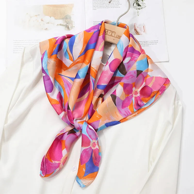 2025 New Printed Scarf Square Shawl
