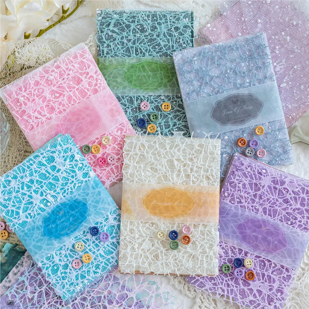 Paper,Mesh and Buttons Set
