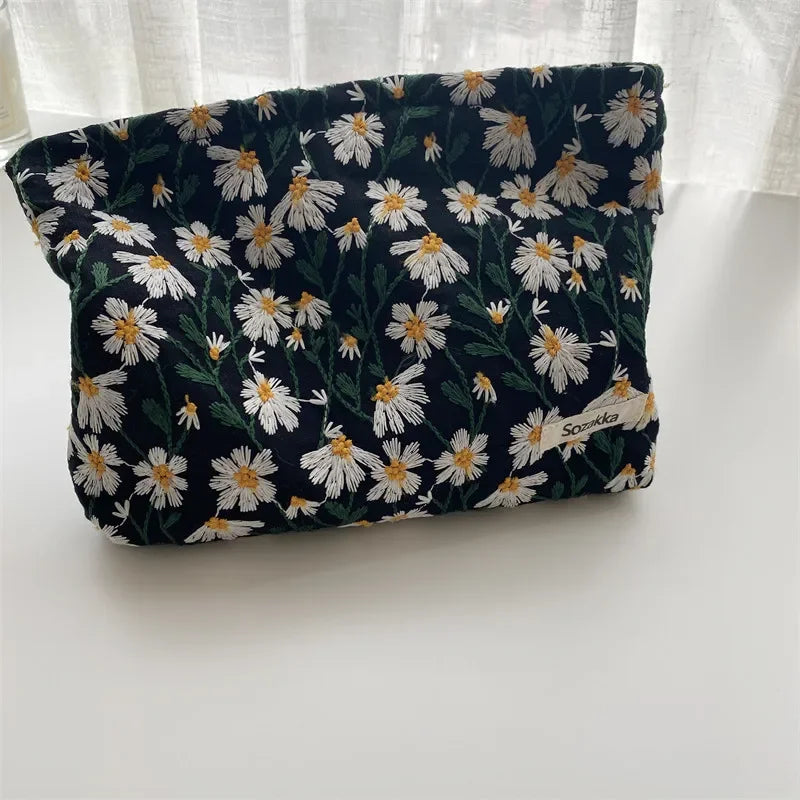 New Flower Printed Makeup Pouch