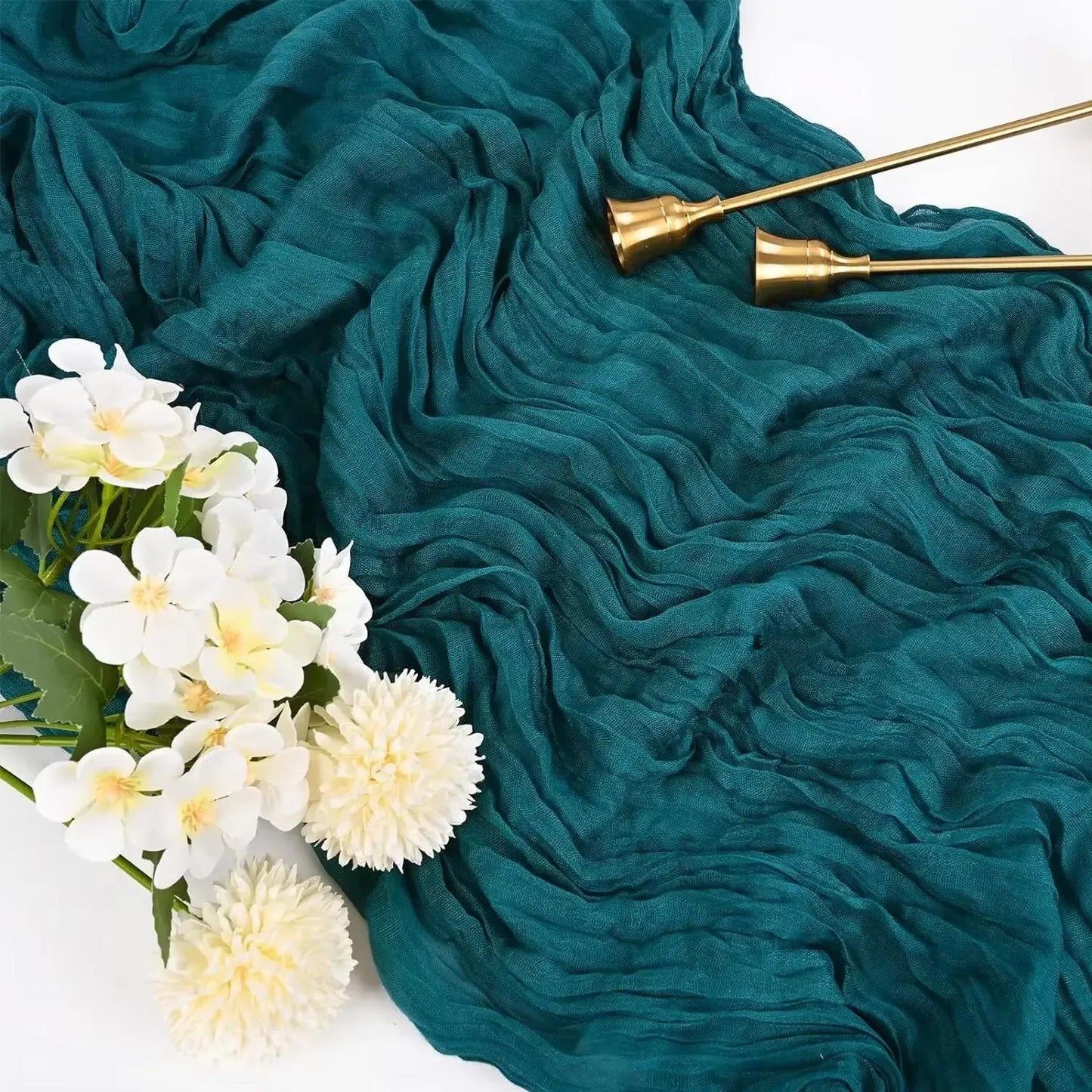 Rustic Gauze Table Runner