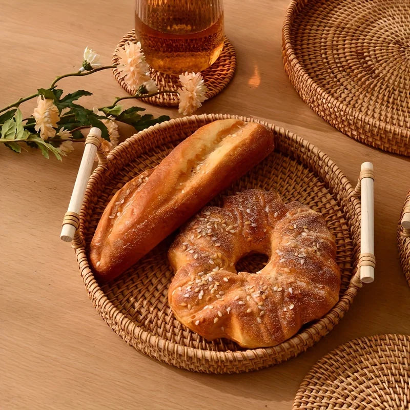 Handmade Wicker Serving Tray