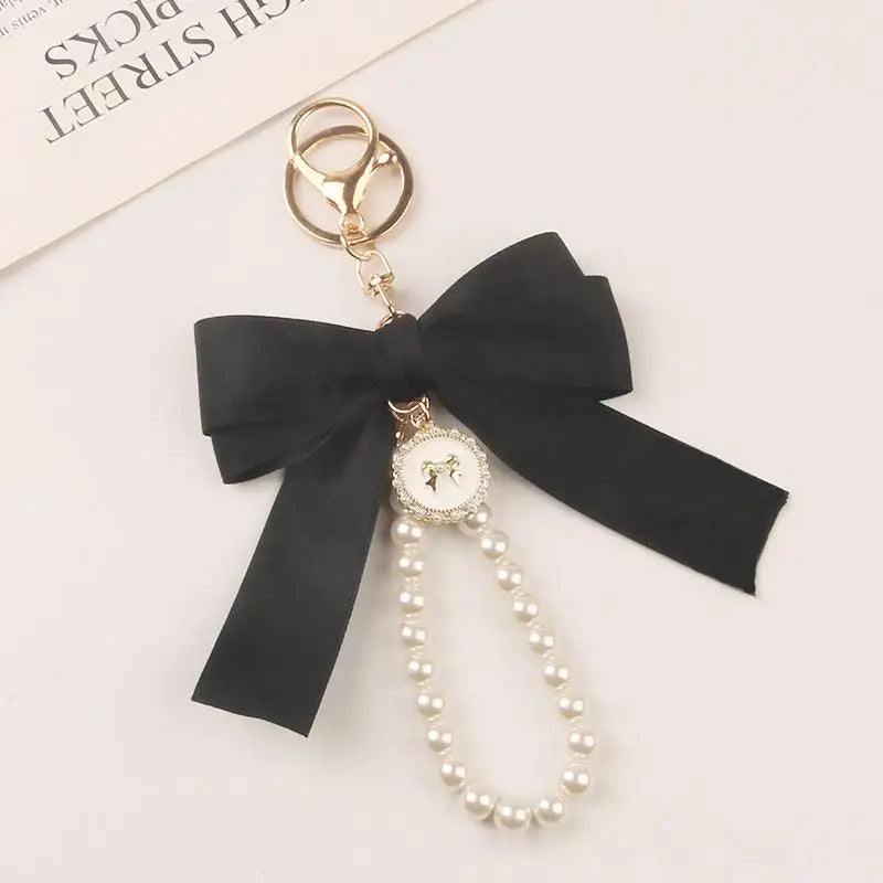 Luxury Pearl Bow Keychain