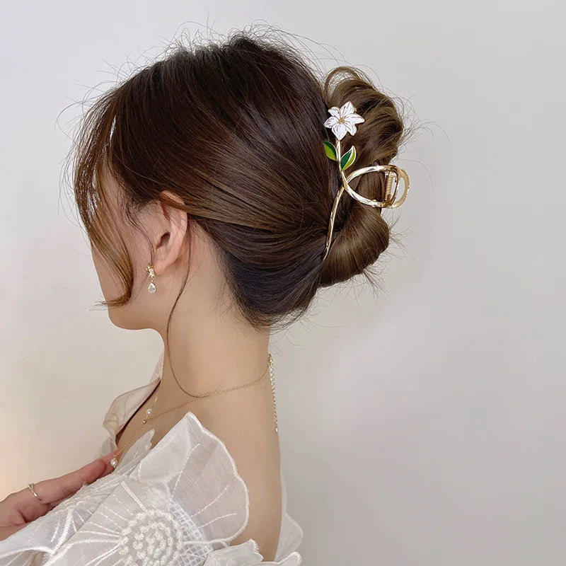 Blossom Metal Hair Clips