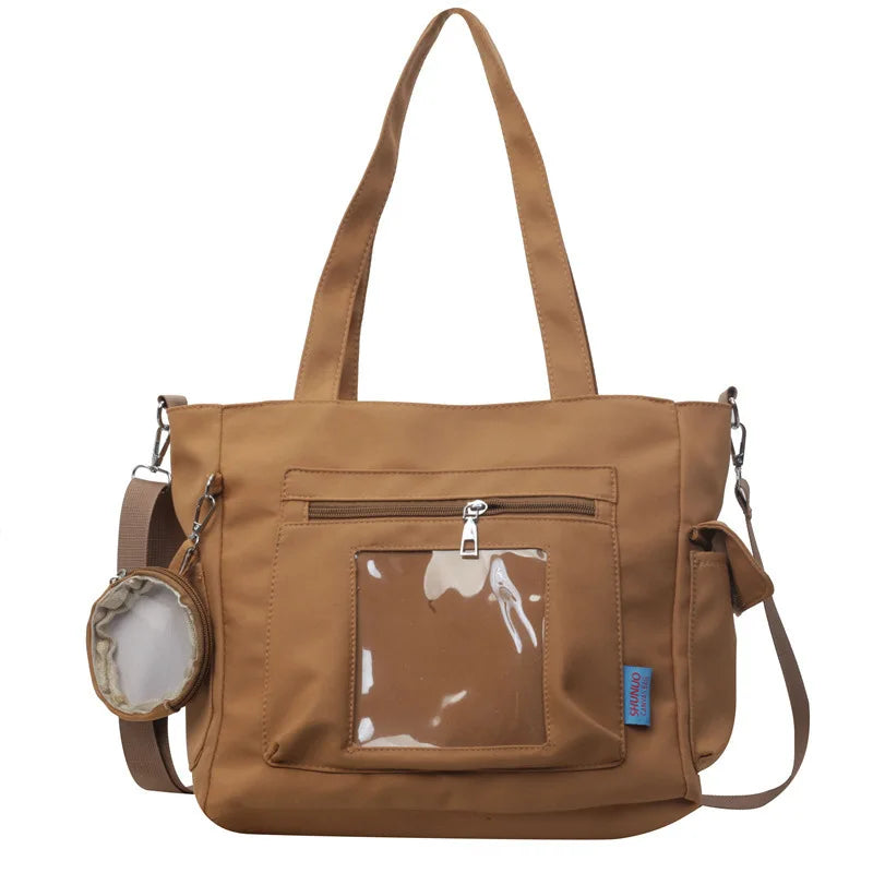 Trendy Big Canvas Shoulder bag