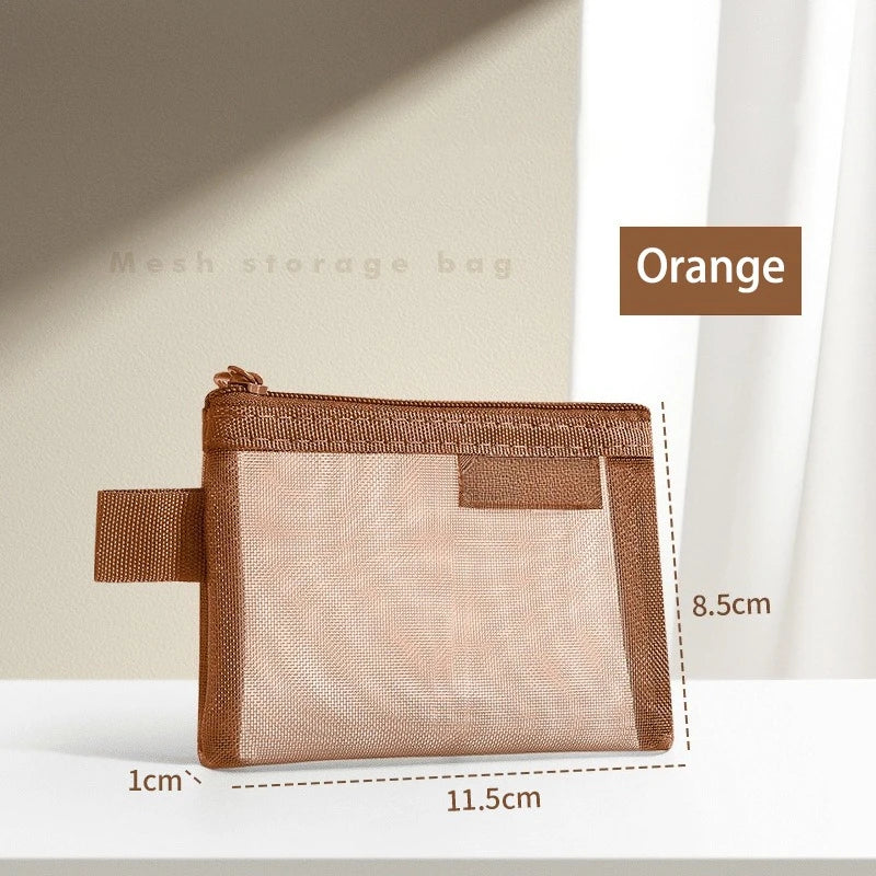 Pastel Mesh Small Pouch