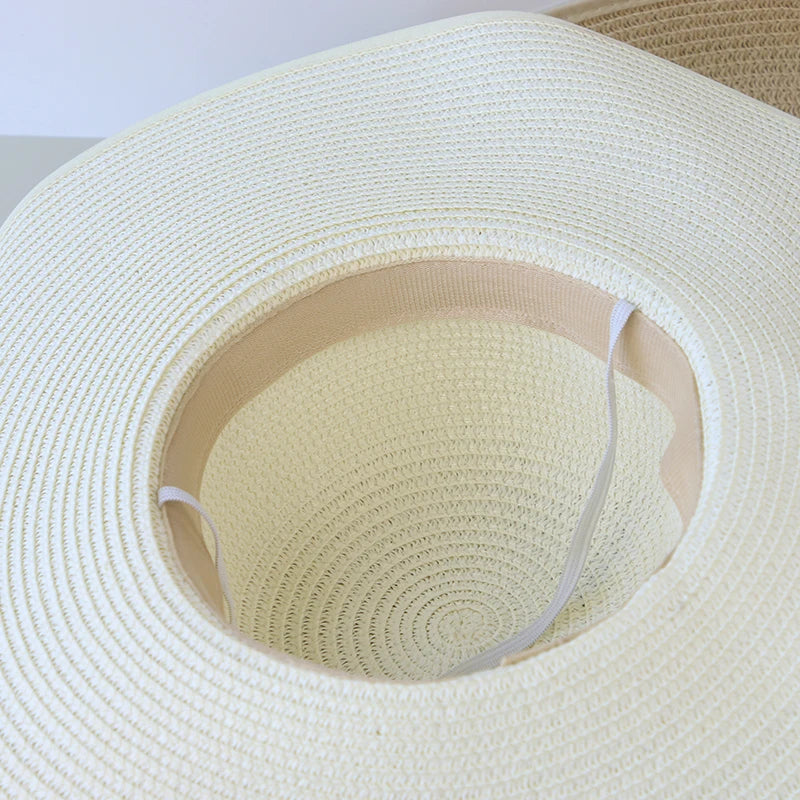 [Special Offer: Buy 2, Save More] Chic Bowknot Straw Hat – Women’s Wide Brim Floppy Sun Hat